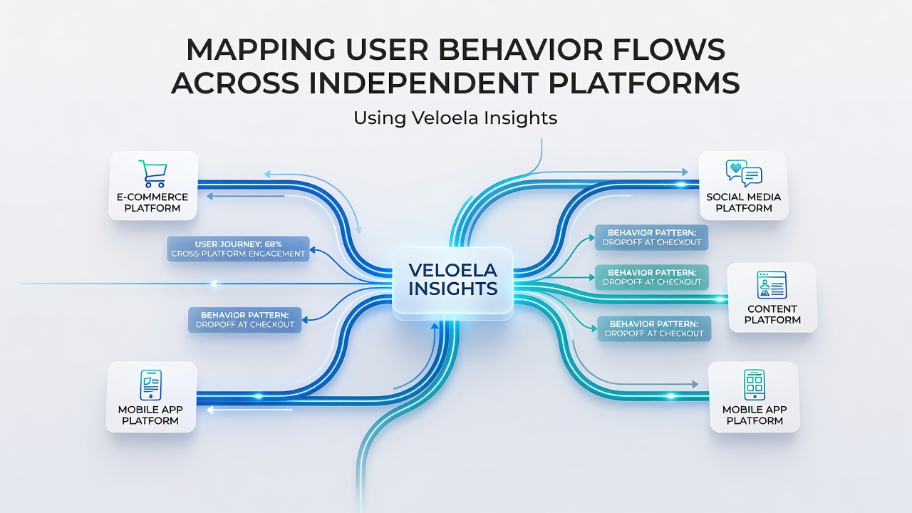 Detailed graph showing clustered user pathways between independent online platforms